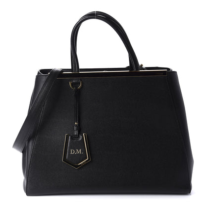 Fendi Vitello Elite Medium 2Jours Tote Black 1 of 14
