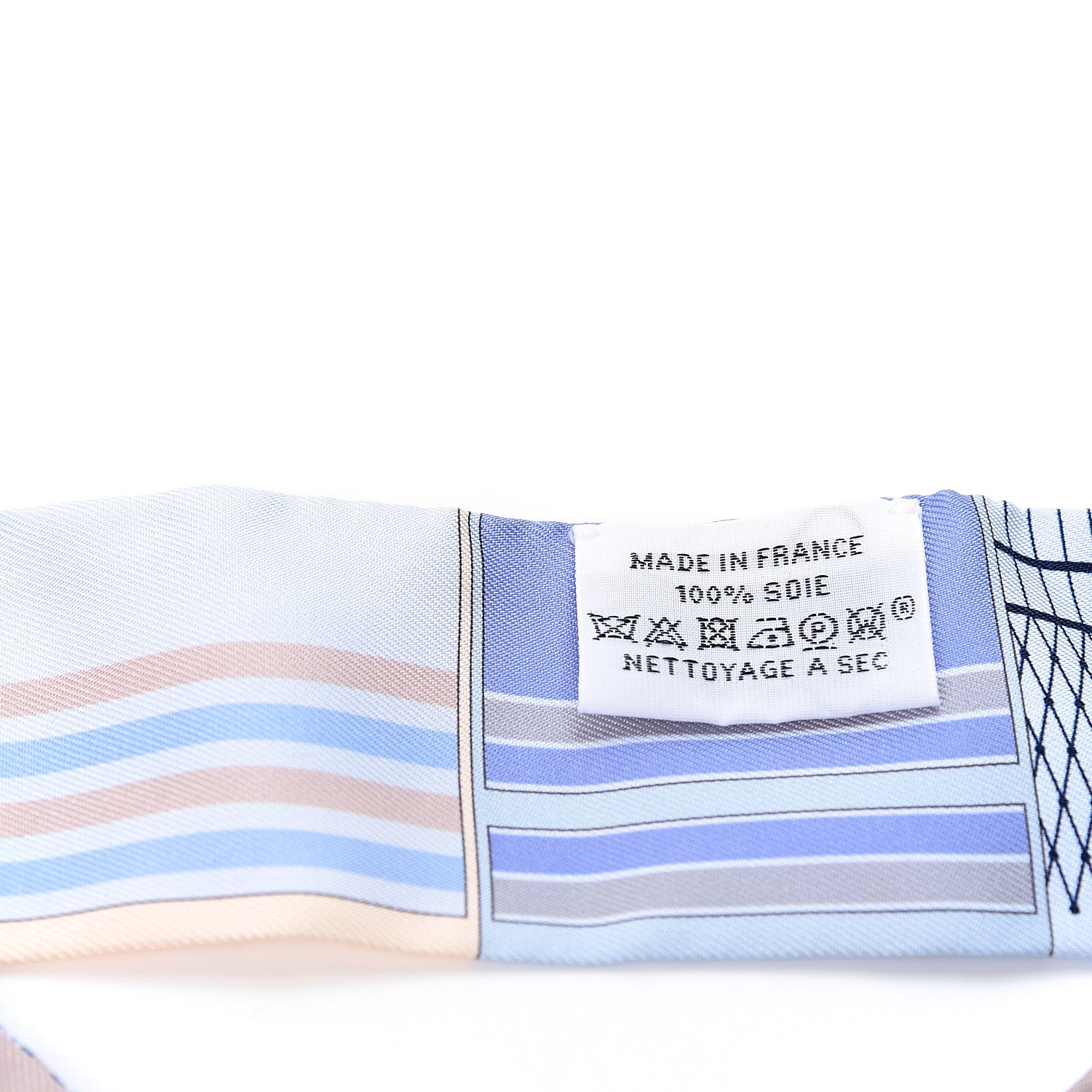 Hermes Silk Couvertures Nouvelles Twilly Ciel Marine Sable 2 of 4
