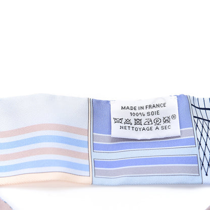 Hermes Silk Couvertures Nouvelles Twilly Ciel Marine Sable 2 of 4