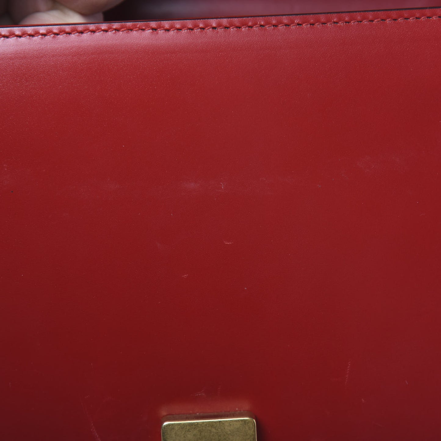 Knight Calfskin Small GG Marmont Chain Handle Bag Hibiscus Red