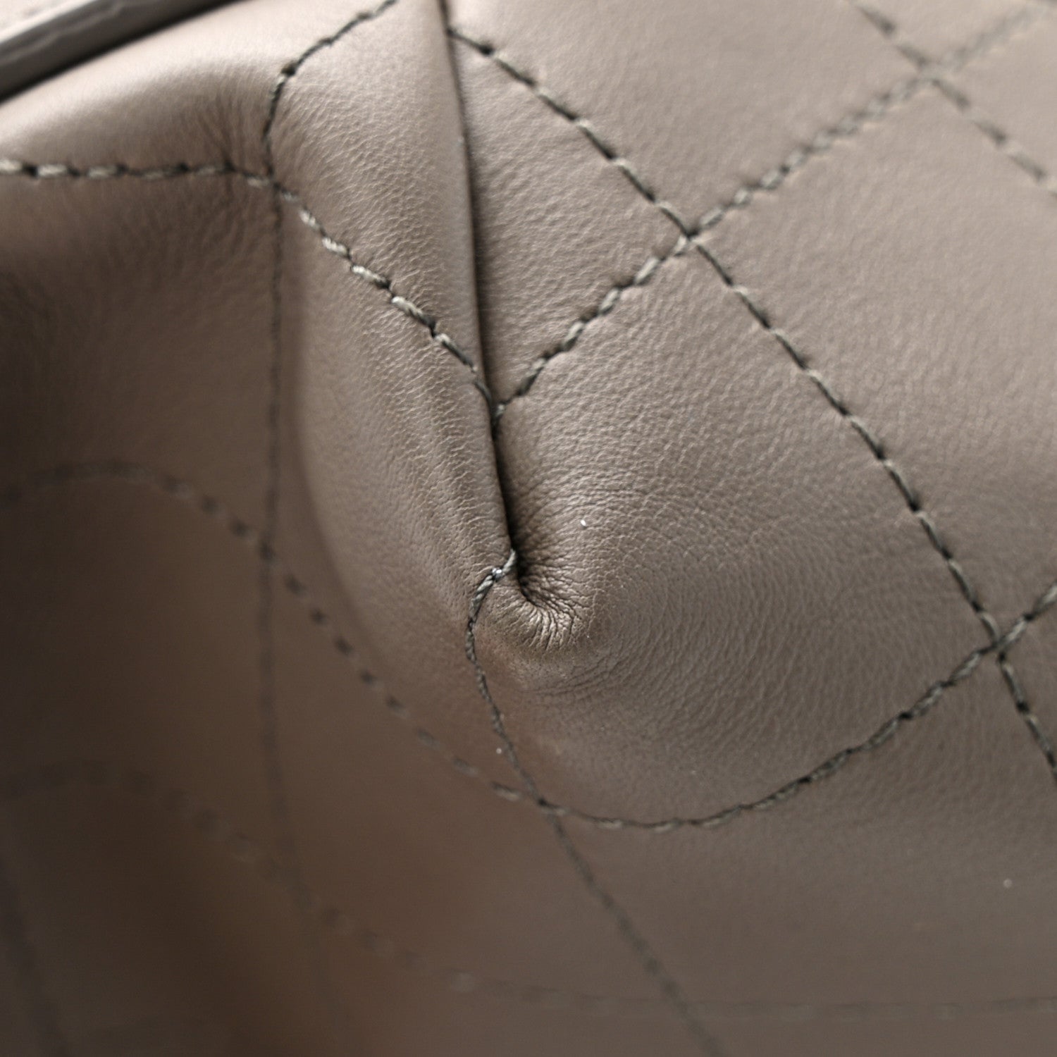 Chanel Calfskin Stitched Large Hobo Grey 12 of 12
