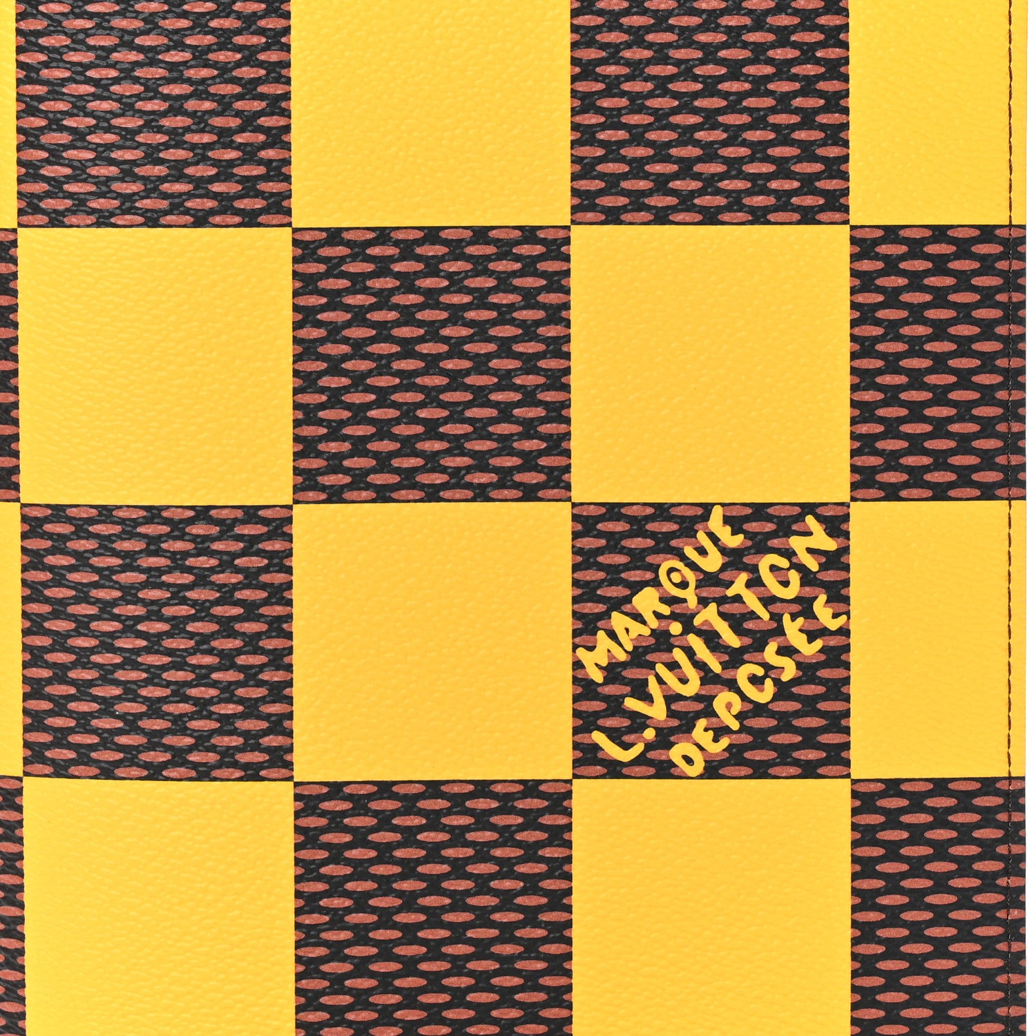 Louis Vuitton Damier Pop Auguste Notebook Cover Yellow 7 of 8