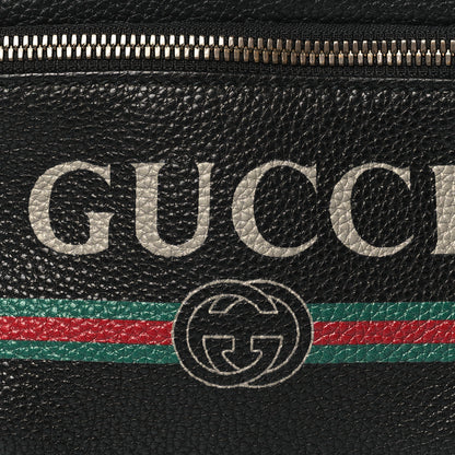 Gucci Grained Calfskin Small Logo Belt Bag Black 8 of 10