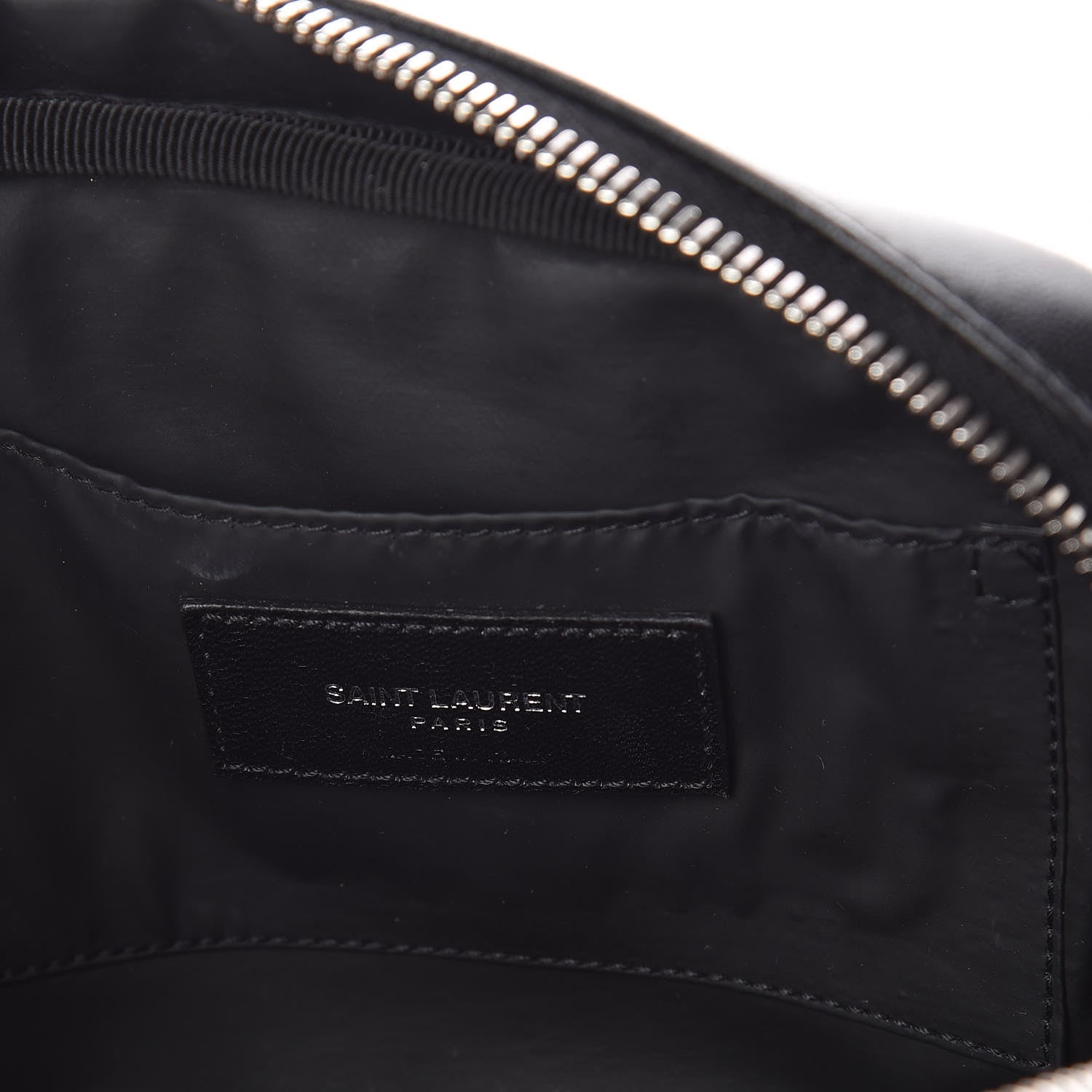 Saint Laurent Lambskin Y Quilted Monogram Loulou Cosmetic Case Black 6 of 9