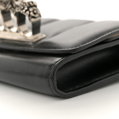 Alexander McQueen Calfskin Small Slash Bag Black White 9 of 11