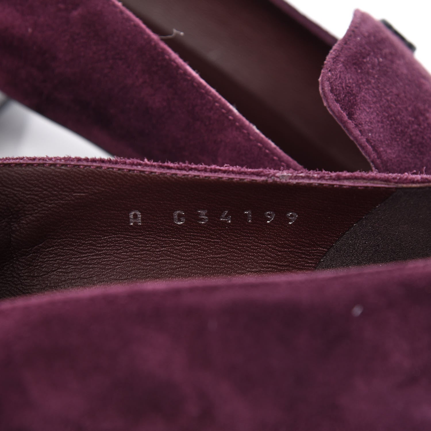 Chanel Suede Cap Toe Moccasin Loafers 38.5 Burgundy Black 7 of 10