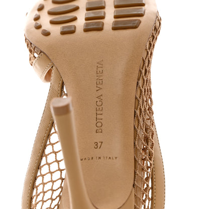 Bottega Veneta Mesh Nappa Chunky Chain Sandals 37 Beige Pony 7 of 11