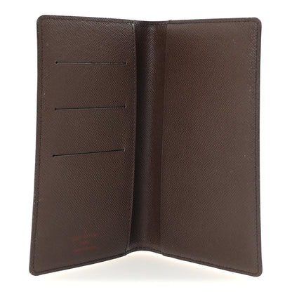 Louis Vuitton Damier Ebene Checkbook Cover Wallet 5 of 6