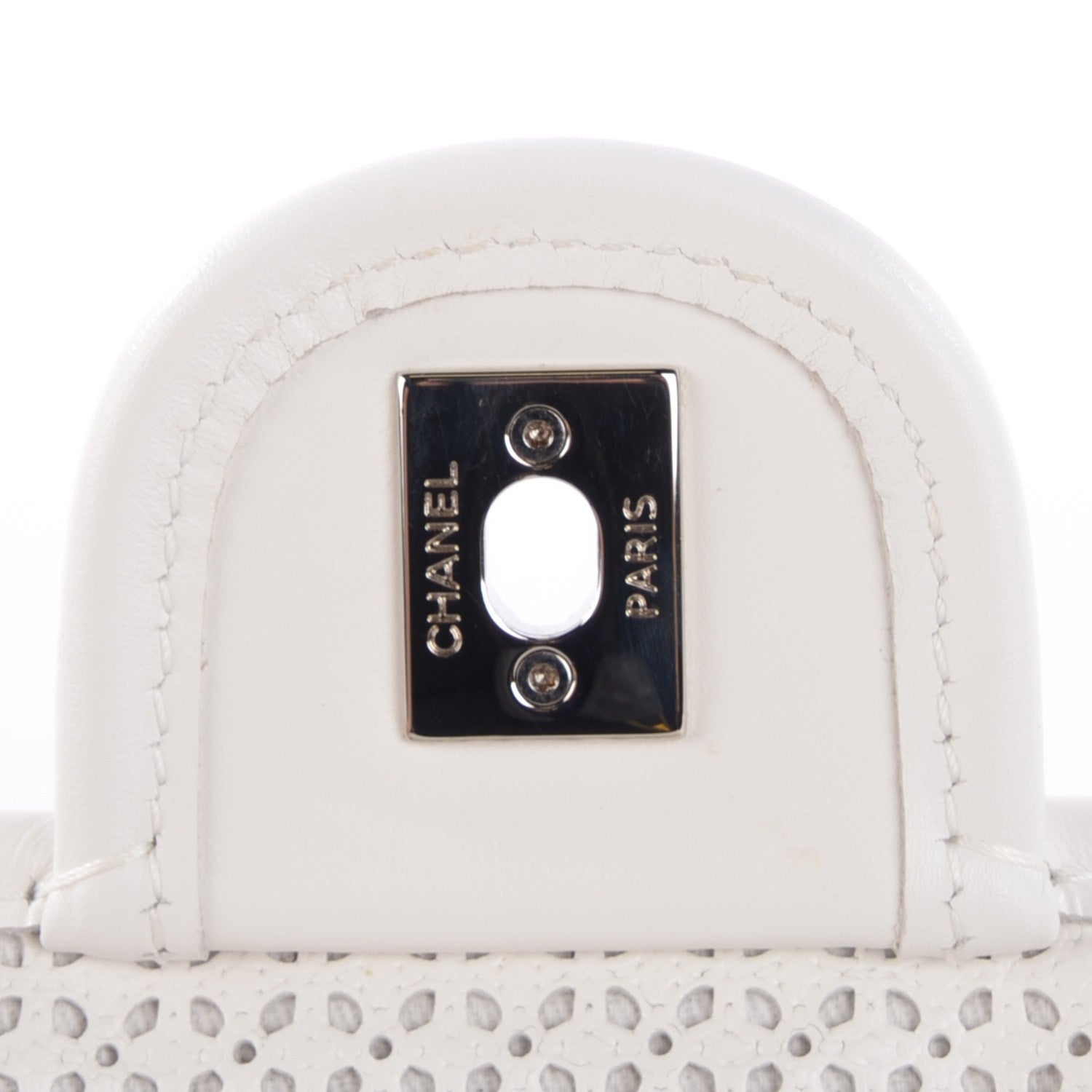 Chanel Perforated Calfskin Small Up In The Air Flap Ivory 8 of 8