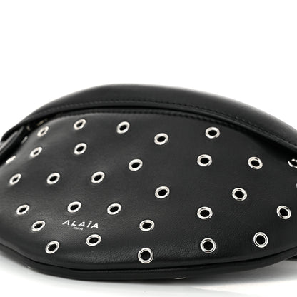 Alaia Lambskin Grommet Belt Bag Black 9 of 9