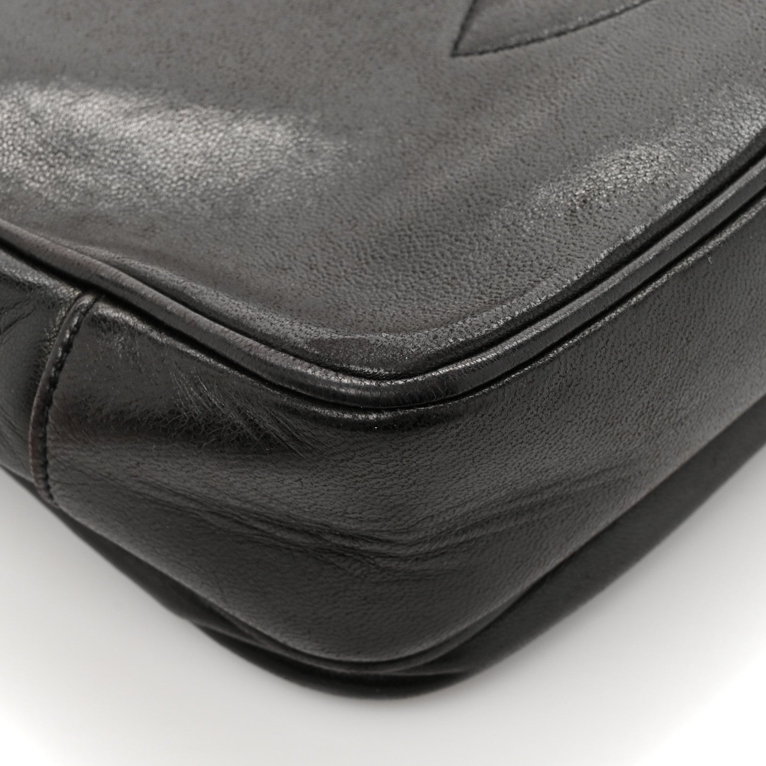 Chanel Lambskin Flap Shoulder Bag Black 13 of 14
