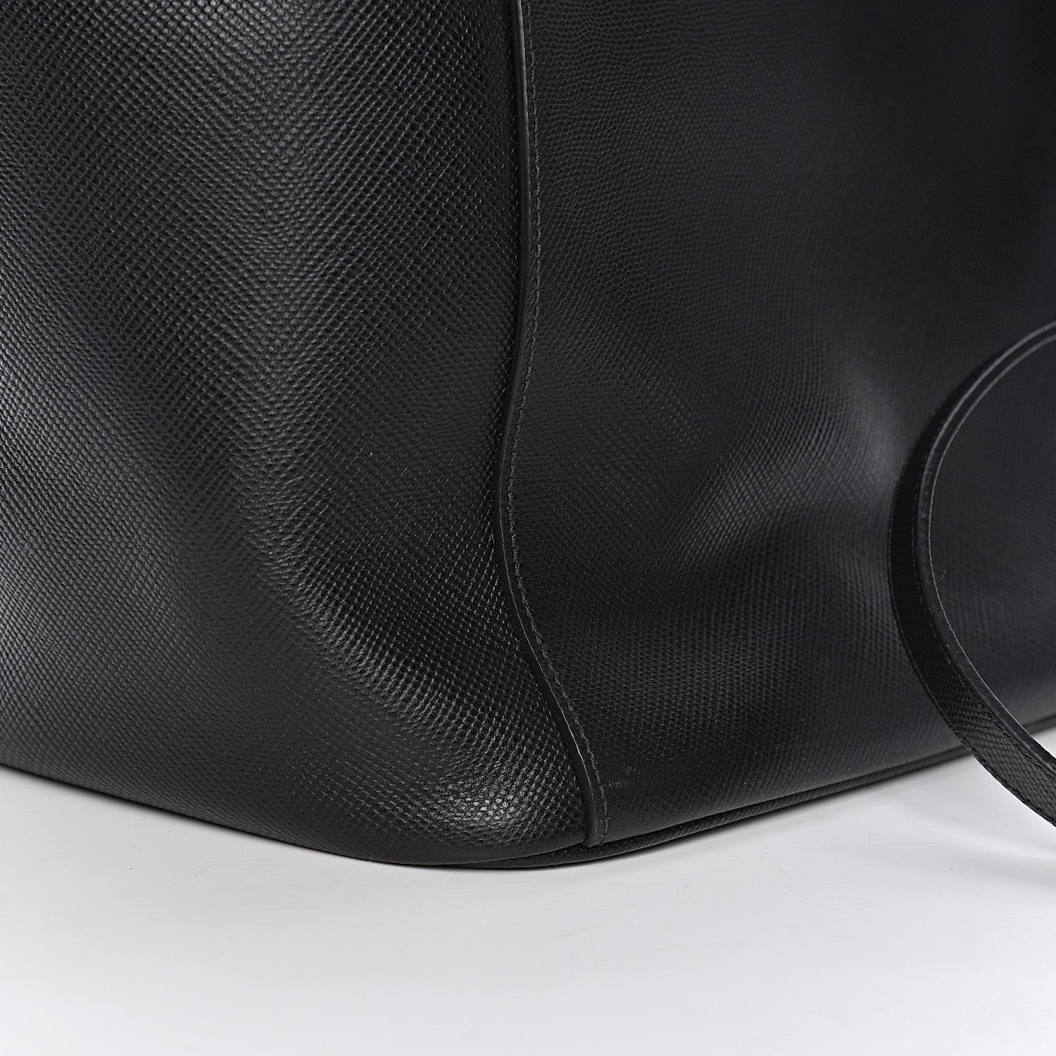 Prada Saffiano Cuir Front Pocket Tote Black 13 of 20