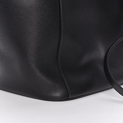 Prada Saffiano Cuir Front Pocket Tote Black 13 of 20