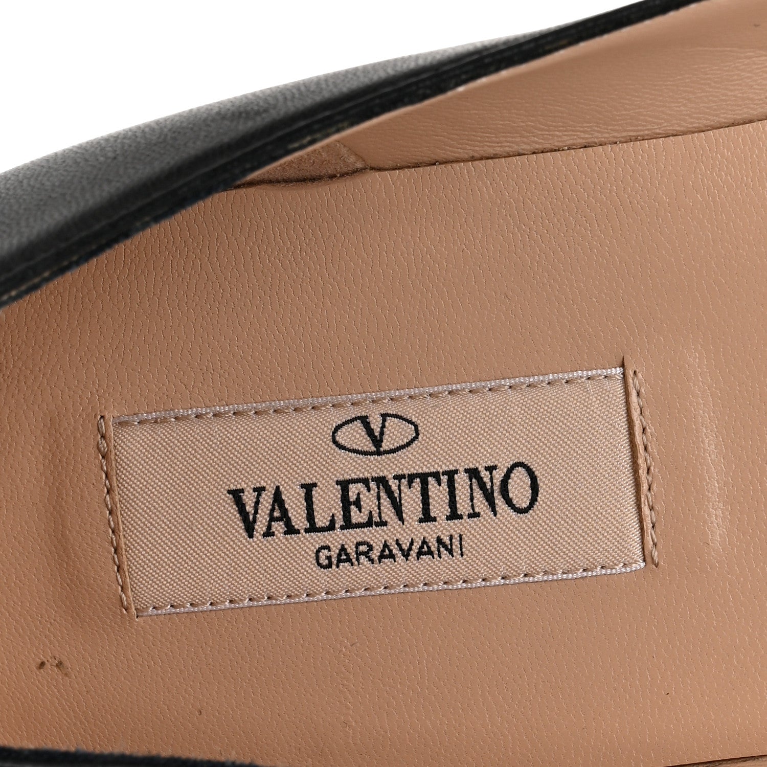 Valentino Garavani Calfskin Ballerina Ankle Strap Flats 40.5 Black 8 of 9