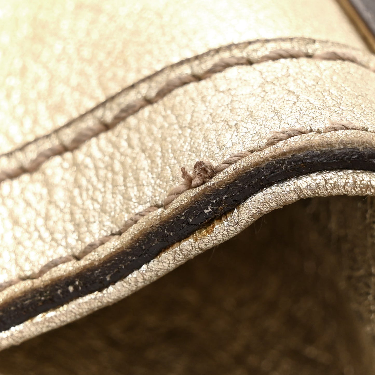 Leather Medium Britt Hobo Gold
