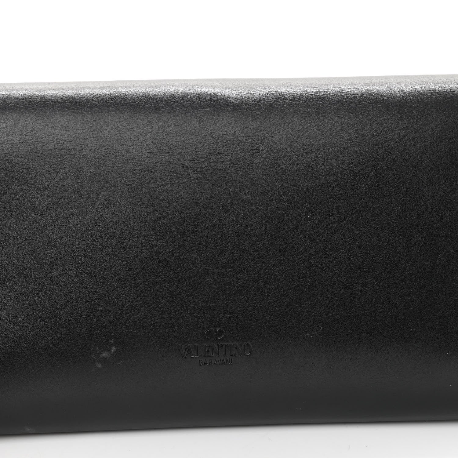 Valentino Garavani Vitello Demilune Chain Clutch Black 10 of 11
