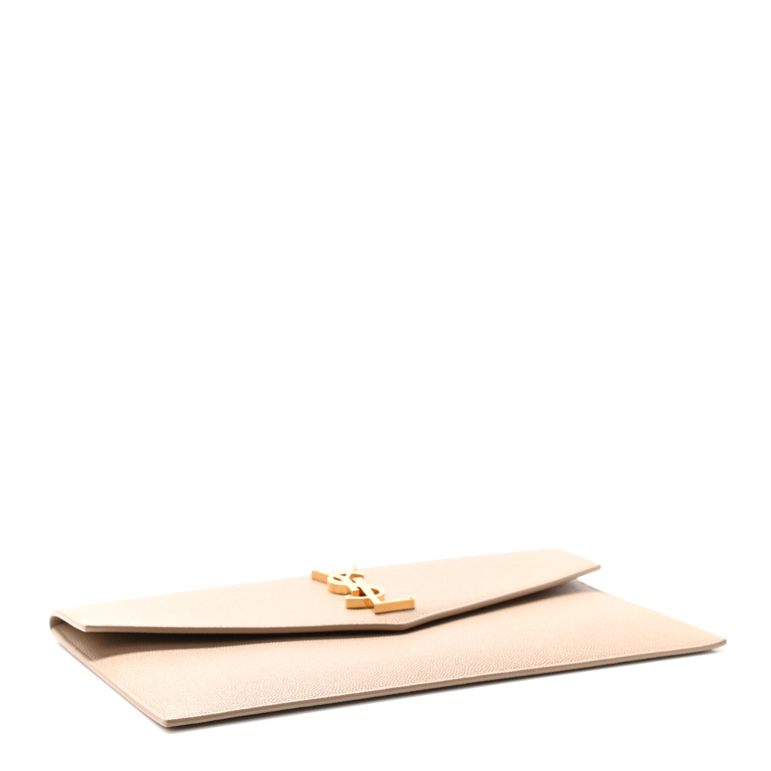 Saint Laurent Grain De Poudre Uptown Pouch Dark Beige 4 of 7