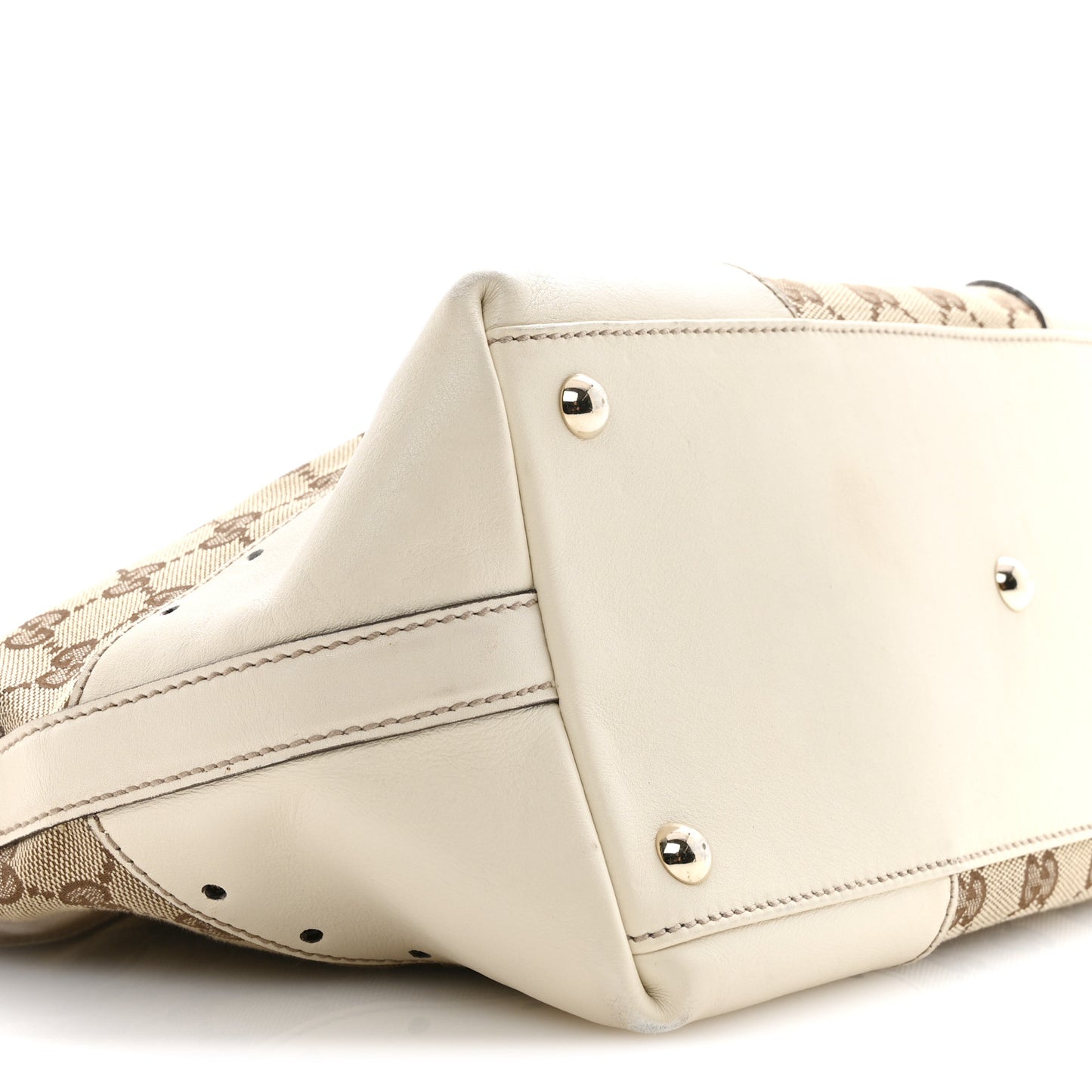 Monogram Large Punch Tote Off White