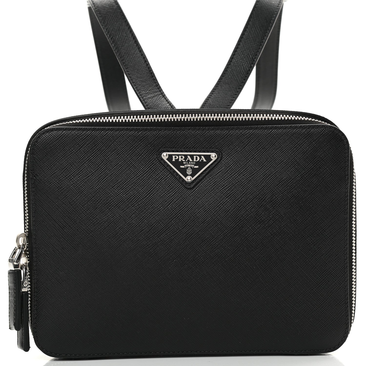 Prada Saffiano Travel Backpack Black 8 of 10
