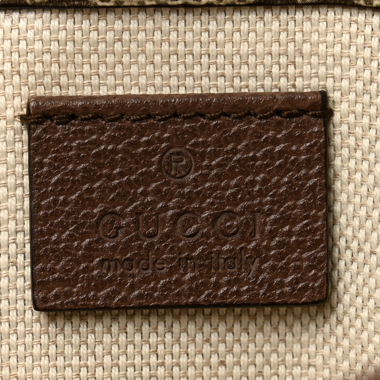 GG Supreme Monogram Neo Vintage Web Belt Bag Brown