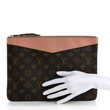 Louis Vuitton Monogram Daily Pouch Rose Poudre 2 of 12