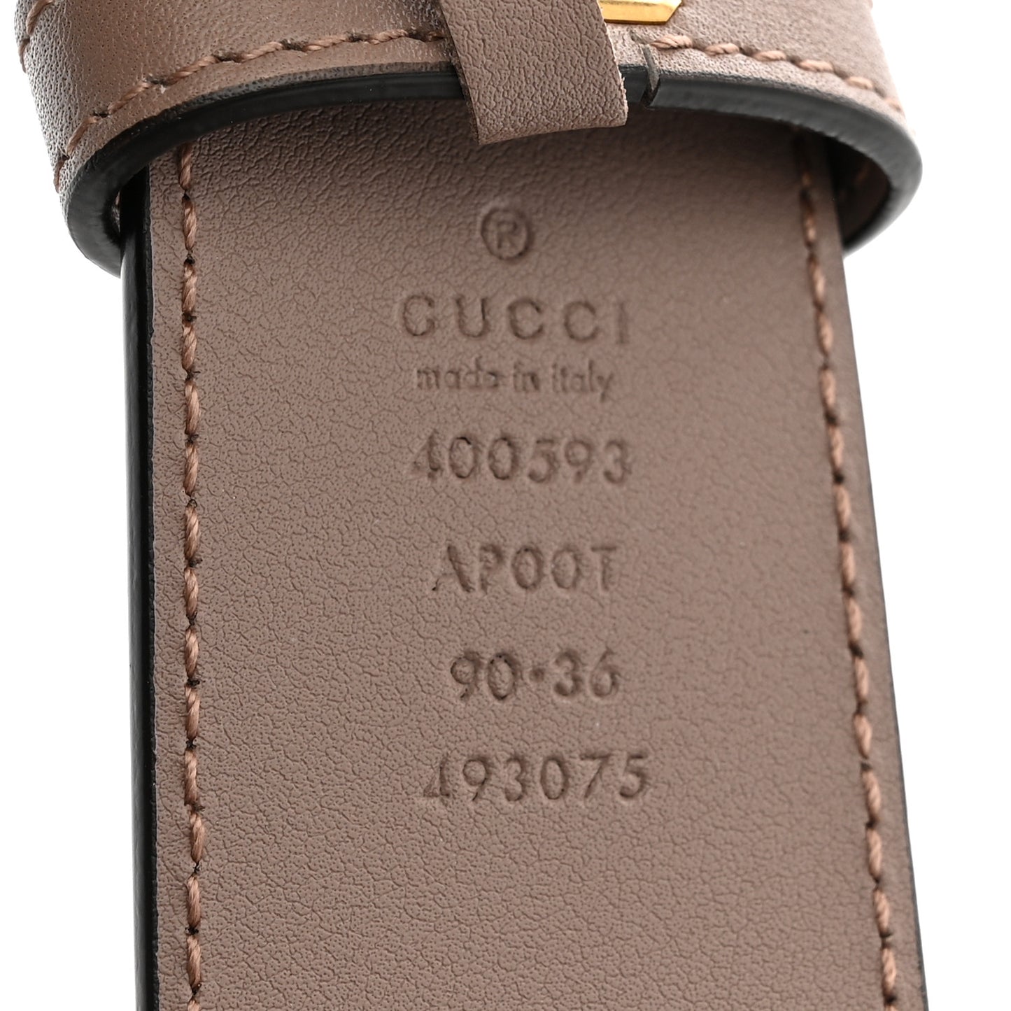 Calfskin Double G 40mm Belt 90 36 Porcelain Rose