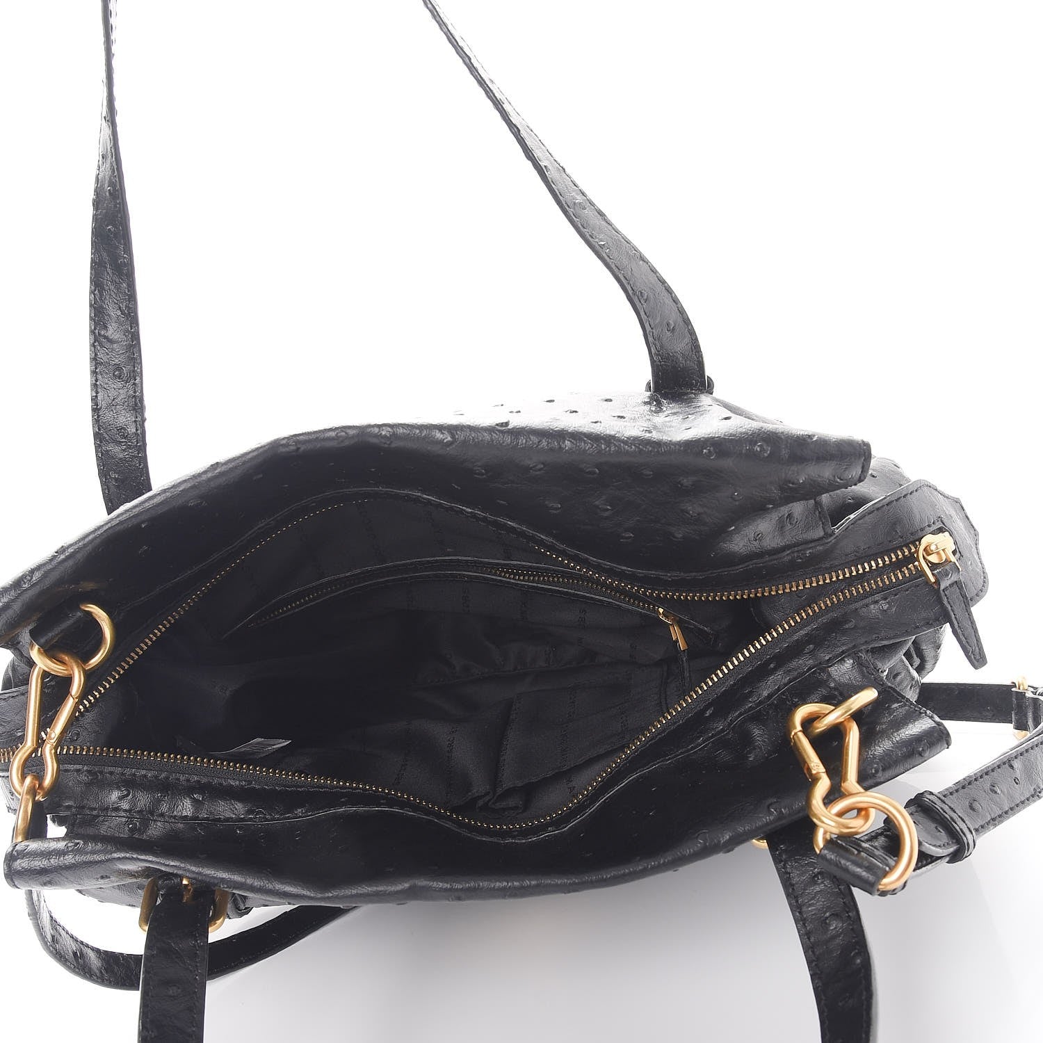 Marc Jacobs MARC by Ostrich Ozzie Nova Satchel Black 5 of 8