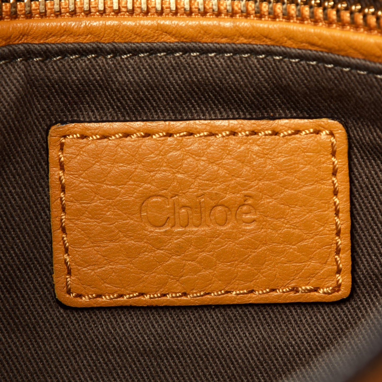 Calfskin Medium Marcie Round Zip Crossbody Brown Sugar