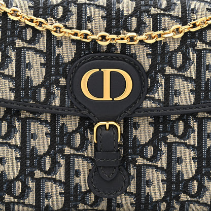 Christian Dior Oblique Bobby East West Pouch With Chain Blue 10 of 14