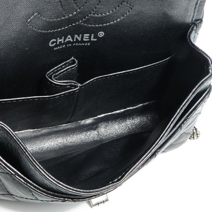 Chanel Glazed Calfskin 2.55 Reissue 224 Flap Black 7 of 8