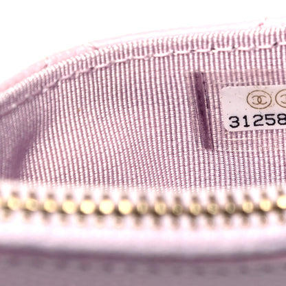 Chanel Caviar Quilted CC Zip Card Holder Light Pink 7 of 8