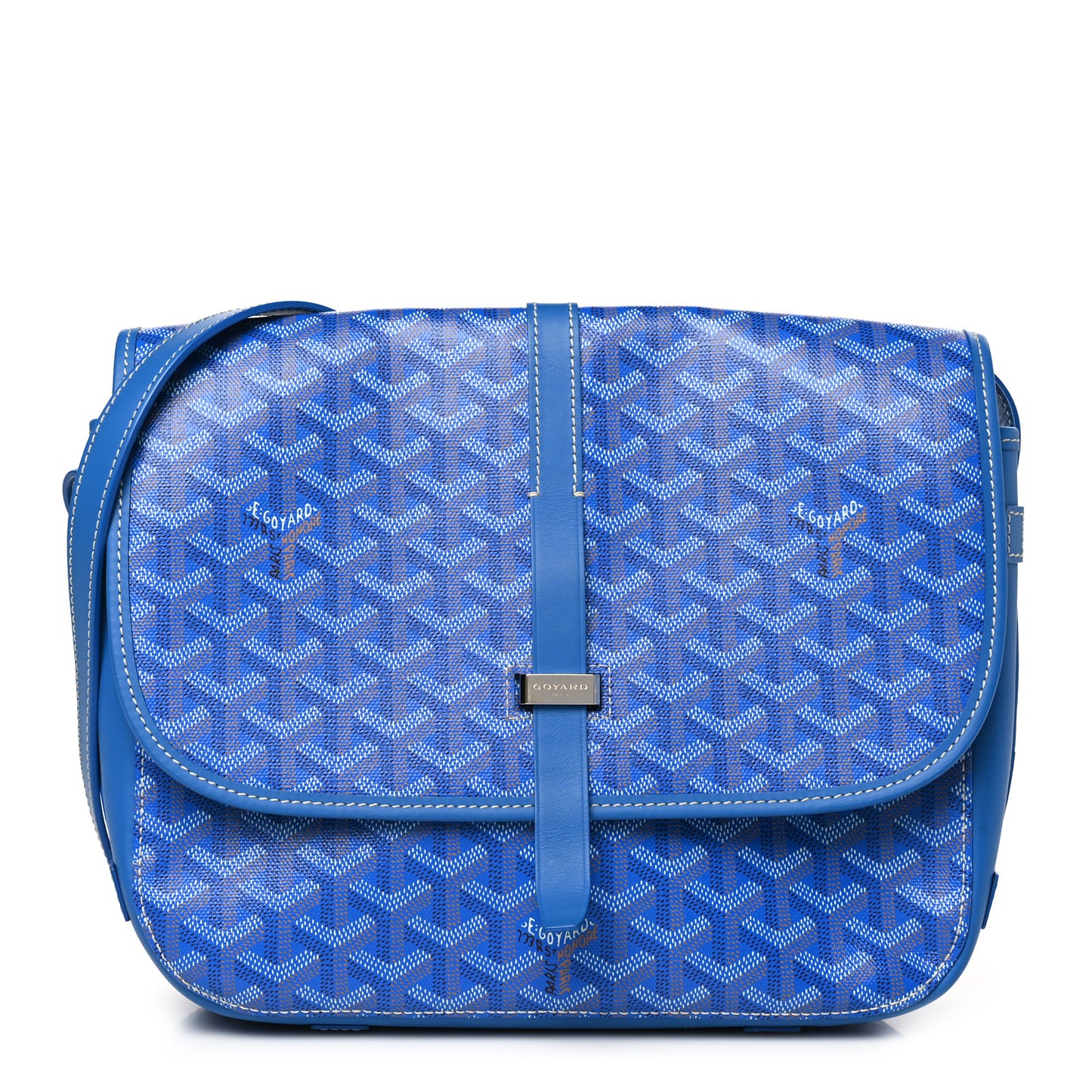 Goyardine Belvedere II MM Messenger Bag Sky Blue