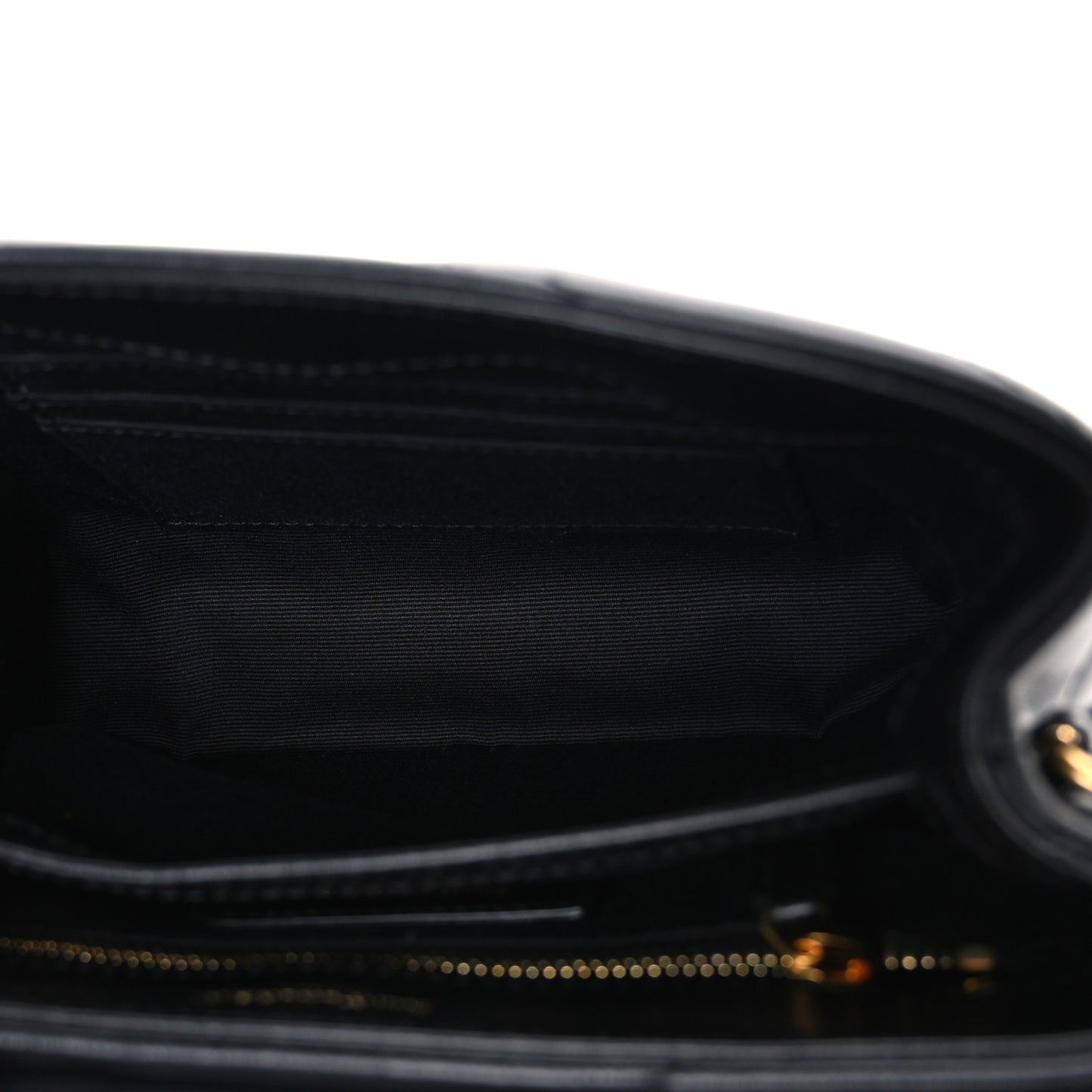 Calfskin Y Quilted Monogram Toy Loulou Crossbody Bag Black