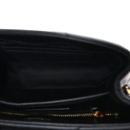 Saint Laurent Calfskin Y Quilted Monogram Toy Loulou Crossbody Bag Black 5 of 10