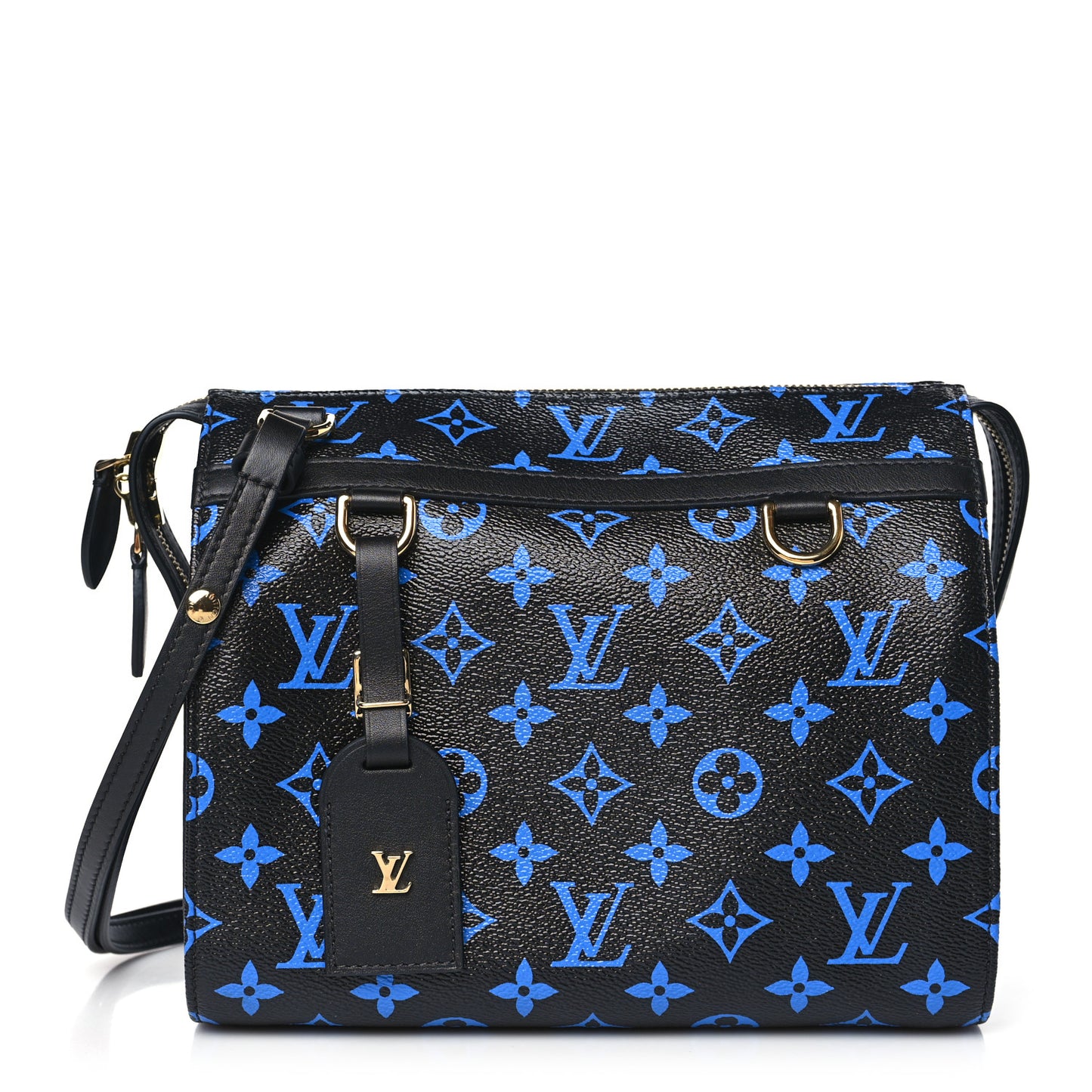 Colored Monogram Speedy Amazon PM Blue Black