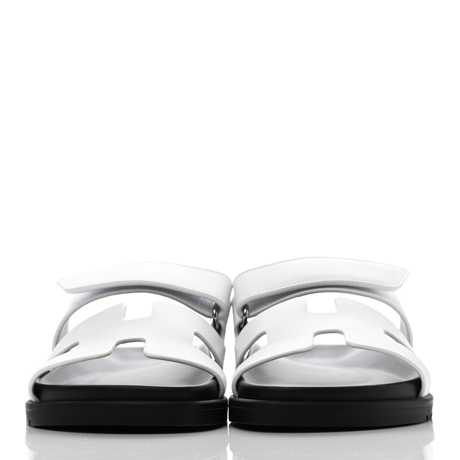 Hermes Calfskin Womens Chypre Sandals 36 White 2 of 13