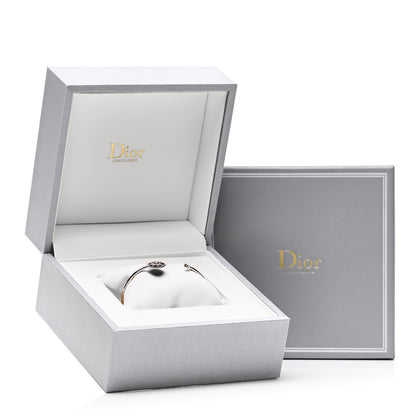 Christian Dior 18K Rose Gold Diamond Black Onyx Rose Des Vents Cuff Bracelet 4 of 4