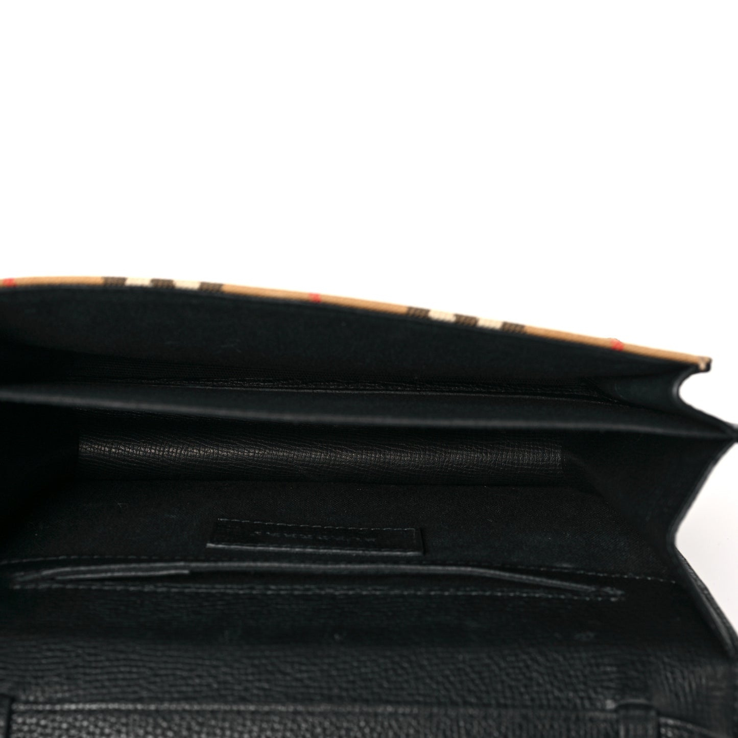 Derby Calfskin Vintage Check Small Macken Crossbody Bag Black