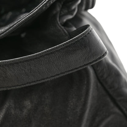 Chanel Lambskin Drawstring Bag Black 13 of 13