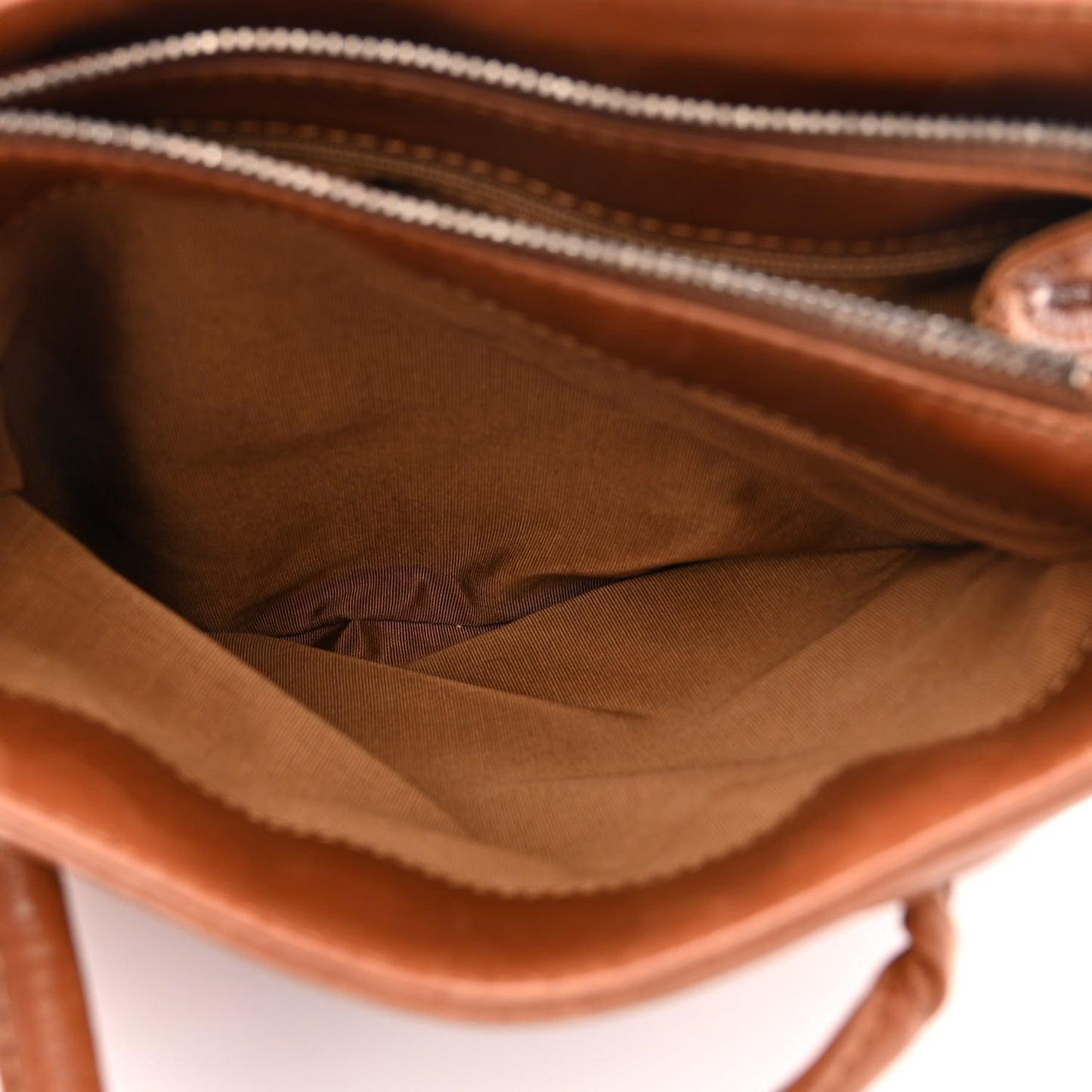 Lambskin Tassel Shoulder Bag Brown