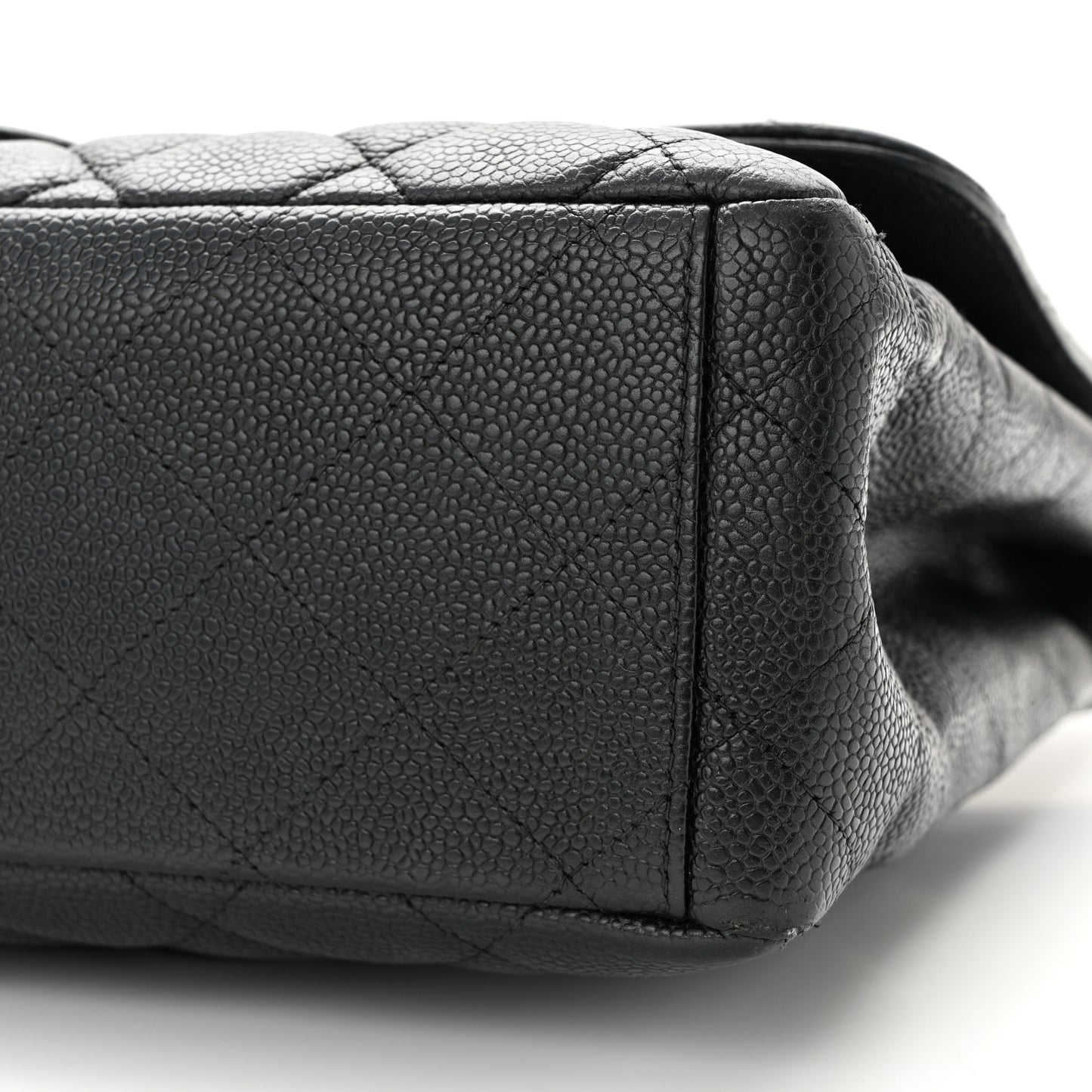 Caviar Quilted Maxi Single Flap Black
