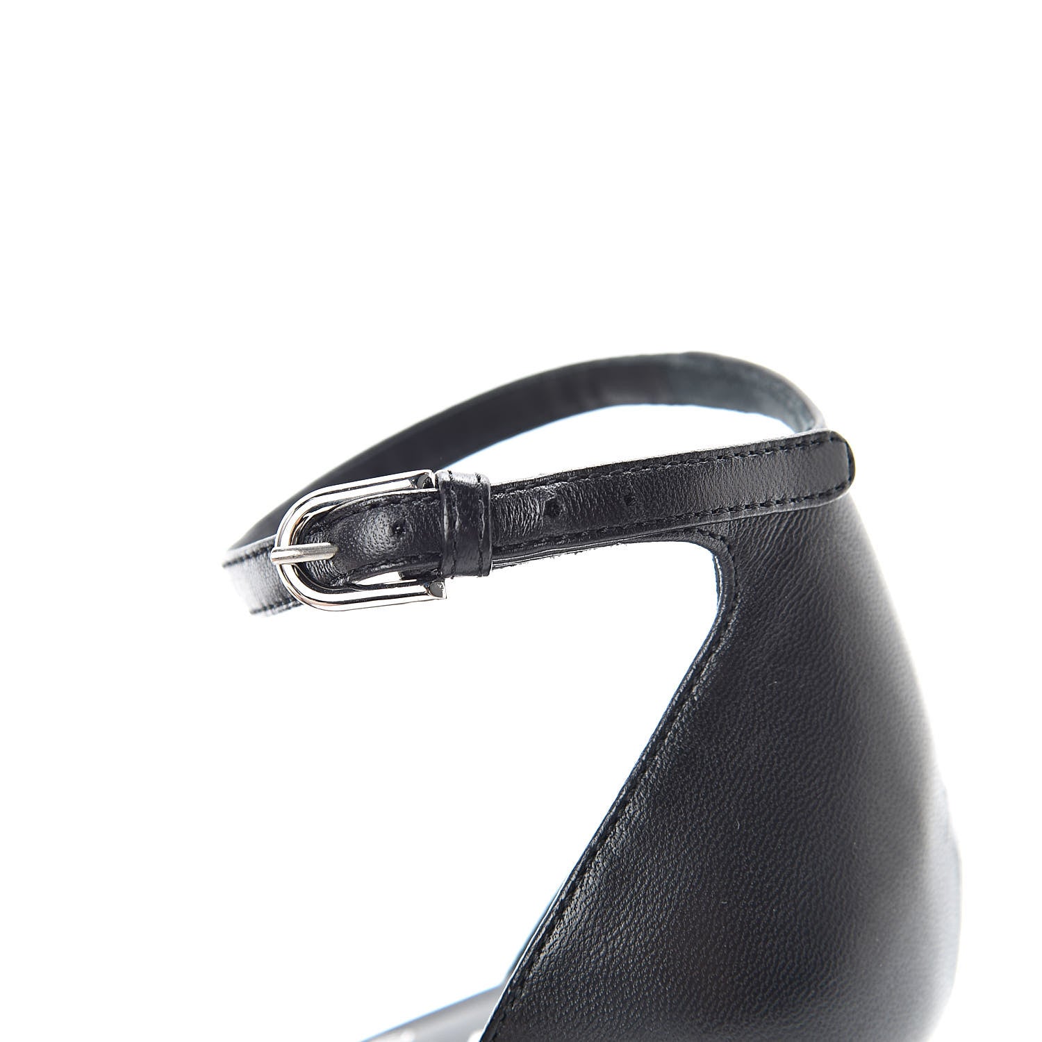 Chanel Lambskin Grosgrain Open Toe Pearl Sandal Heels 36 Black 9 of 12