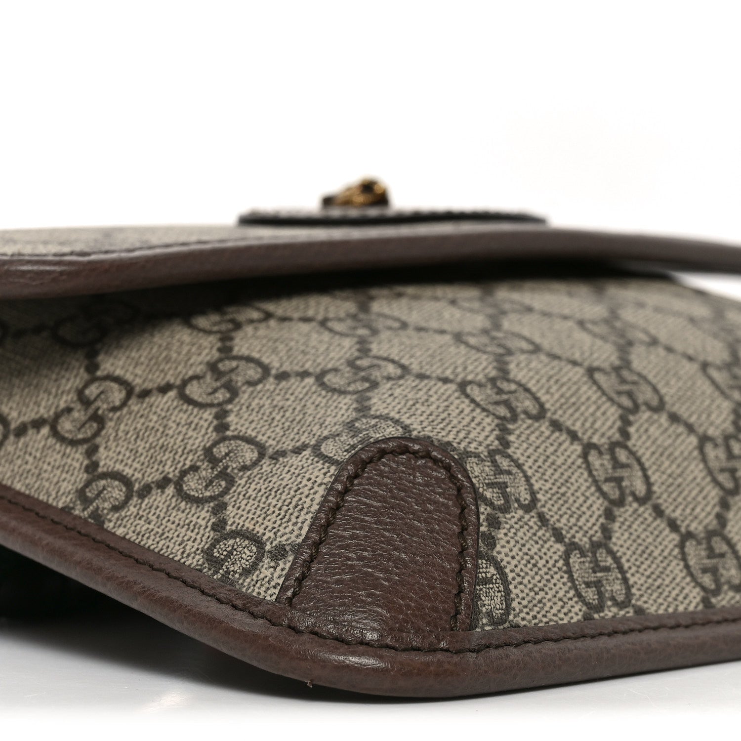 Gucci GG Supreme Monogram Neo Vintage Web Belt Bag Brown 9 of 10