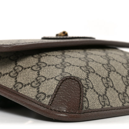 Gucci GG Supreme Monogram Neo Vintage Web Belt Bag Brown 9 of 10