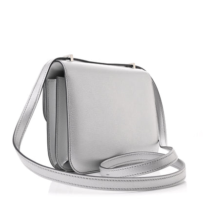 Hermes Metallic Chevre Chamkilight Constance 18 Argent 3 of 12