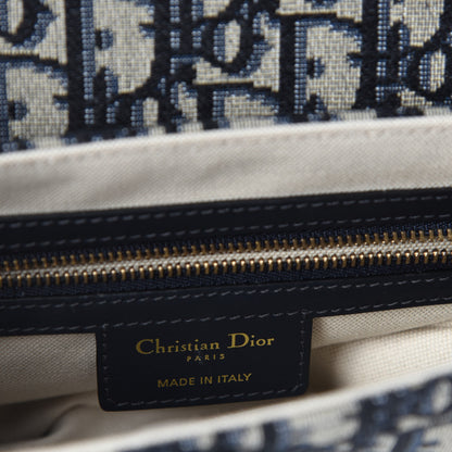 Christian Dior Oblique Saddle Bag Blue 8 of 11