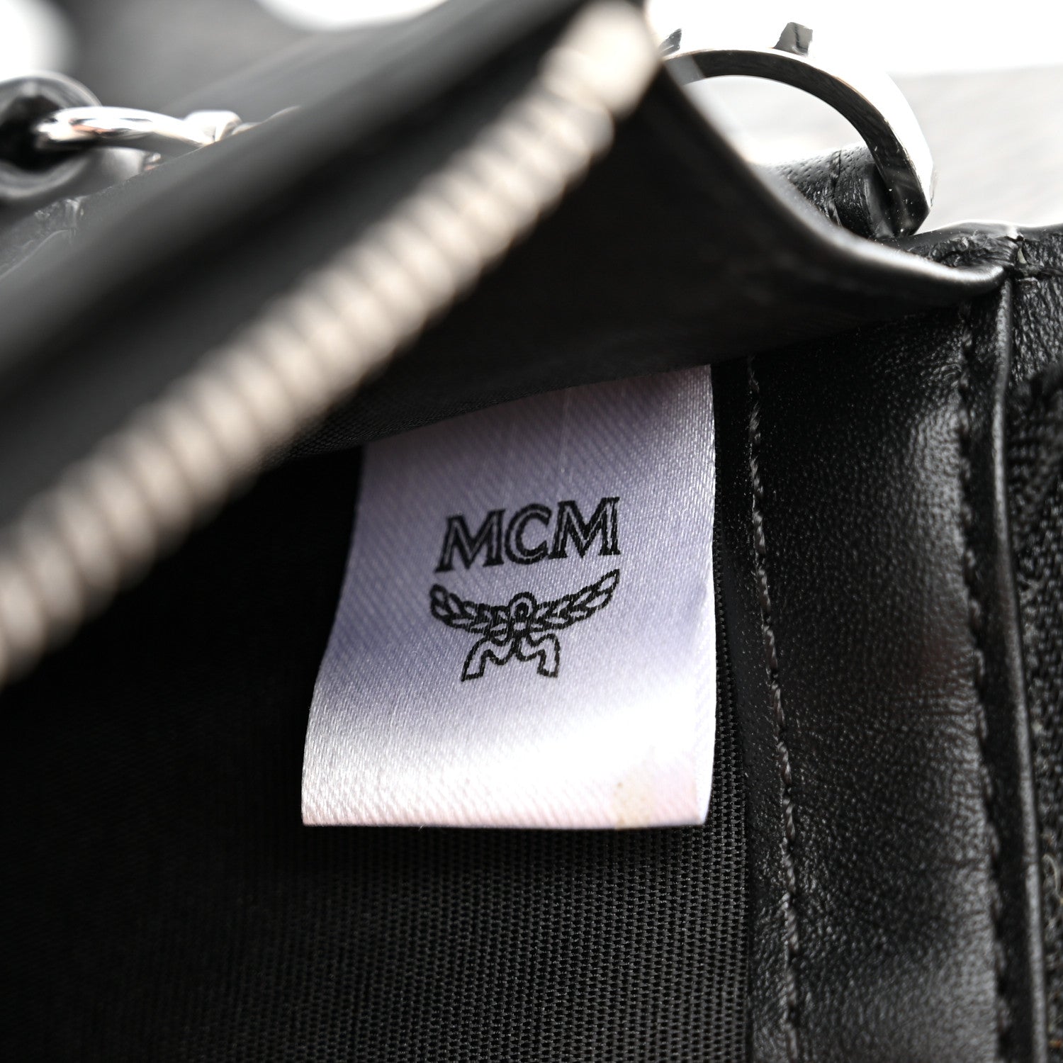 MCM Visetos Geo Phone Case Crossbody Black 6 of 13