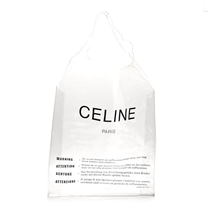 Celine Plastic Bag with Cloudy Lambskin Solo Zip Pouch Clutch Lime 3 of 13