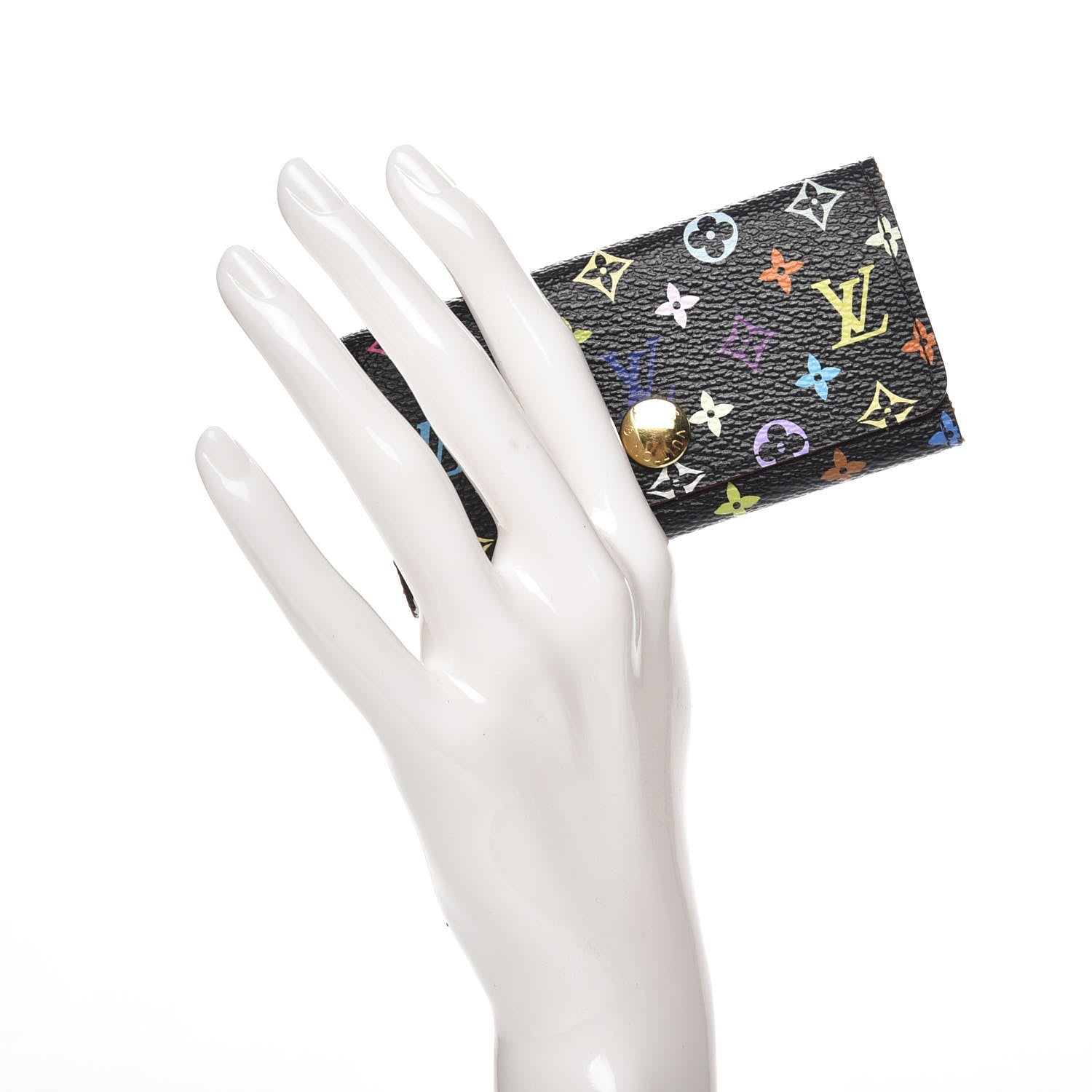 Louis Vuitton Monogram Multicolor Multicles 4 Key Holder Black Grenade 2 of 9