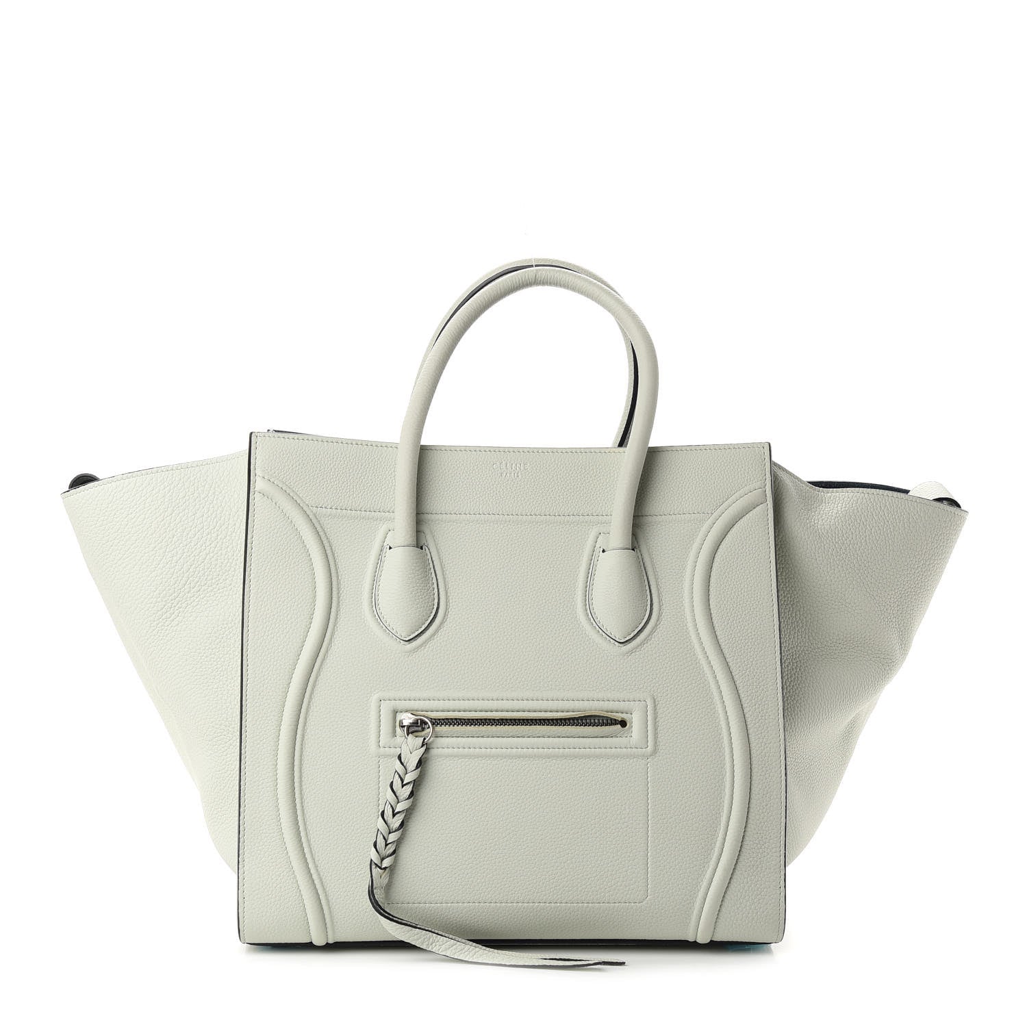 Celine Baby Grained Calfskin Medium Phantom Luggage Jade 1 of 9